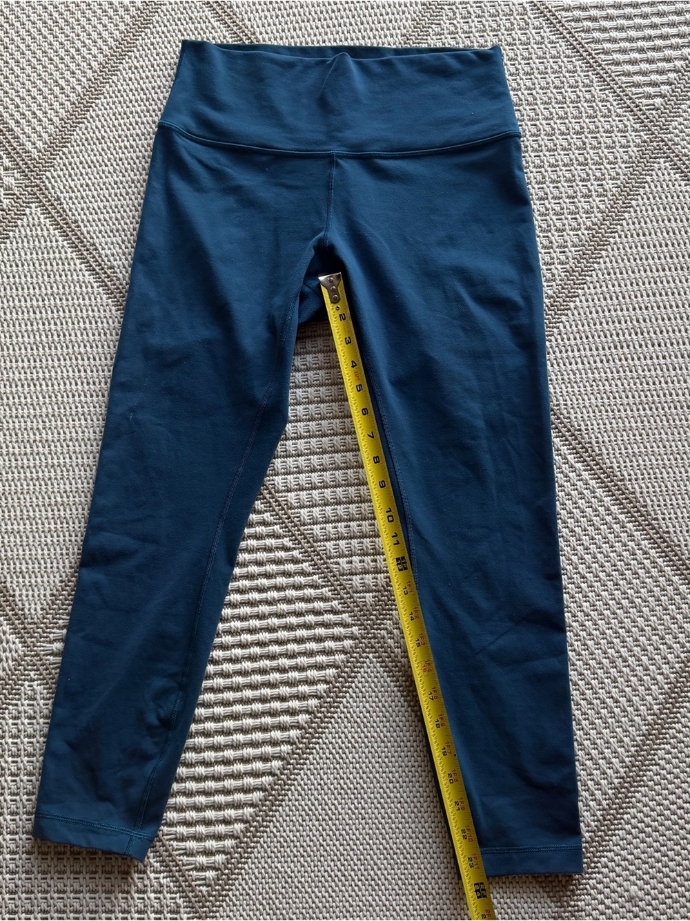 lululemon athletica Teal Wunder Under 25” High-Rise Leggings 10 activewear - Picture 5 of 9
